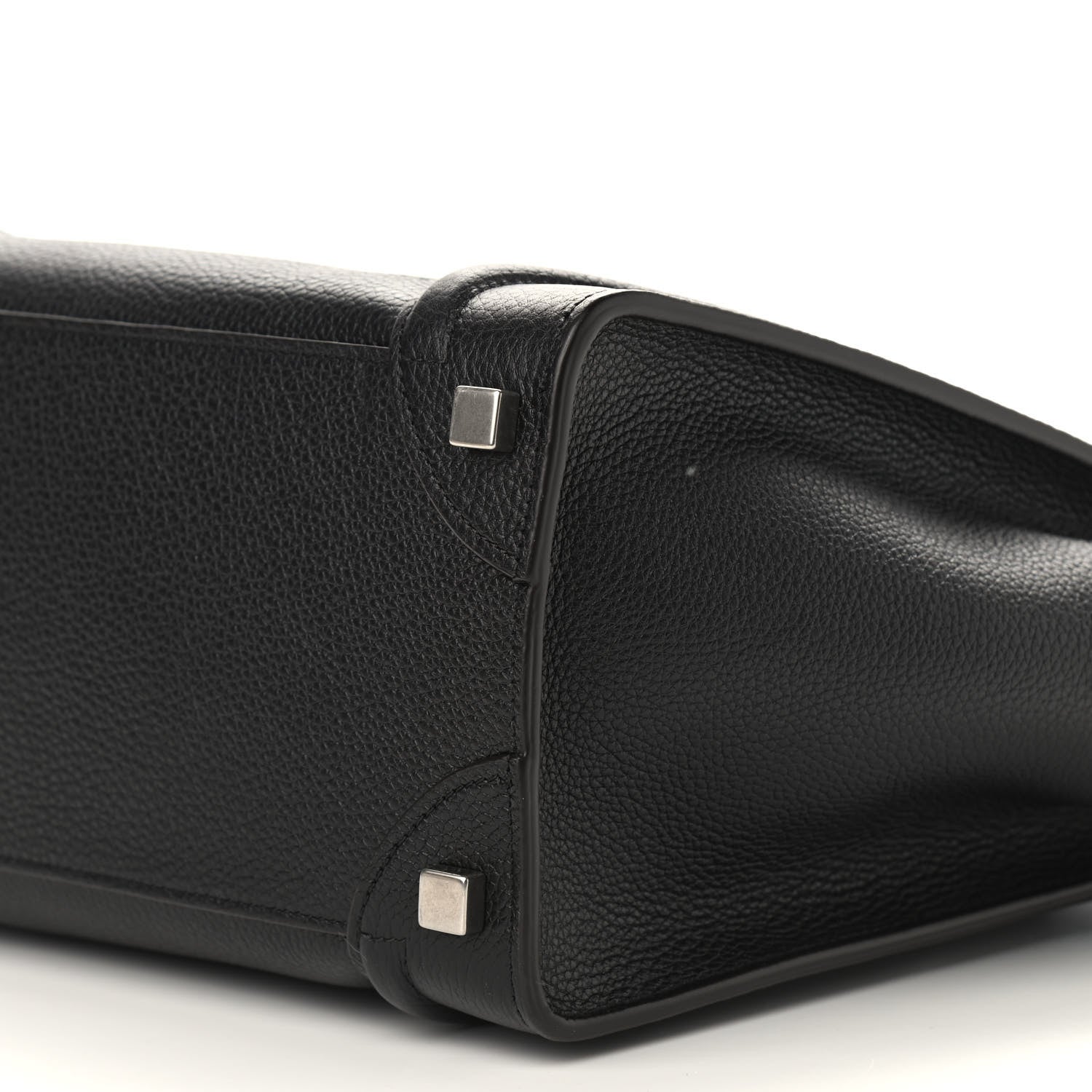 Celine Drummed Calfskin Micro Luggage Black 8 of 8