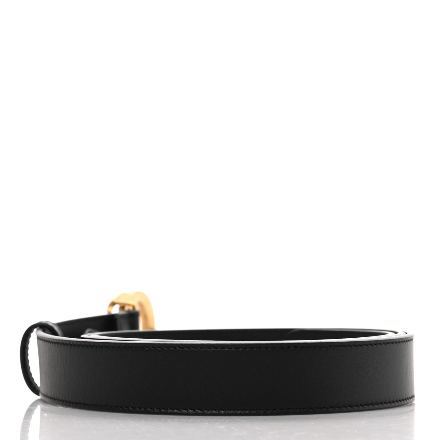 Moon Calfskin Double G 30mm Belt 120 48 Black