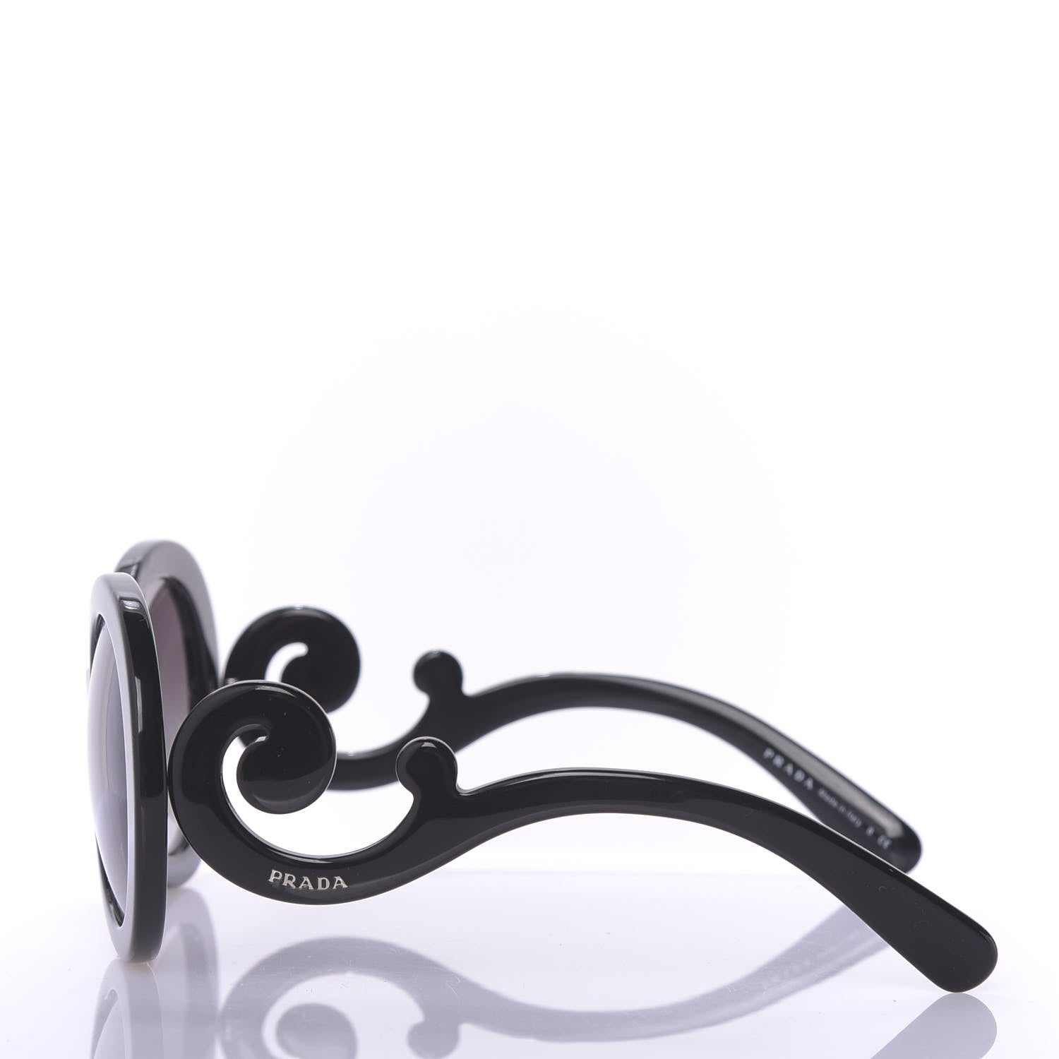 Prada Baroque Sunglasses SPR 27N Black 3 of 6