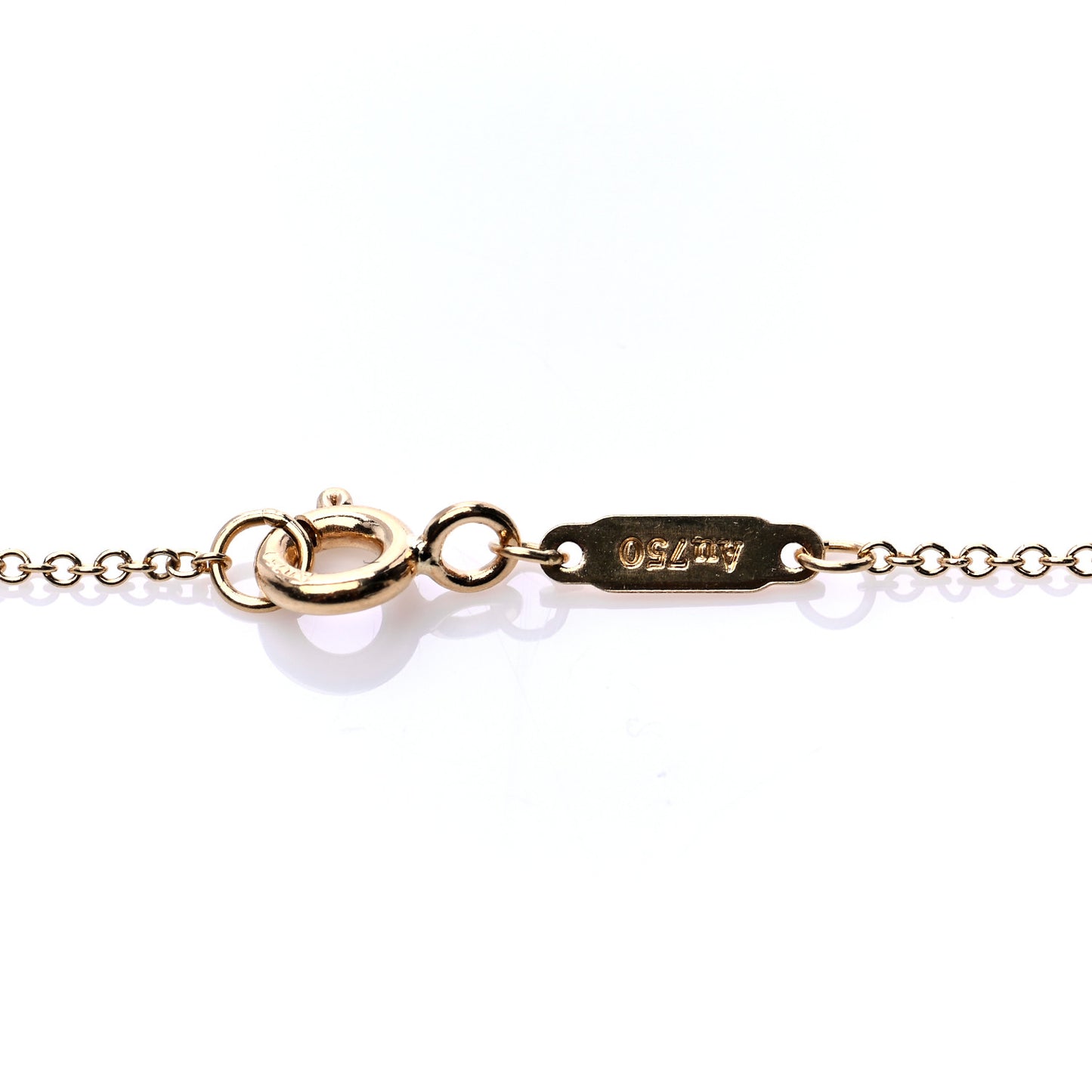 18K Yellow Gold Infinity Pendant Necklace