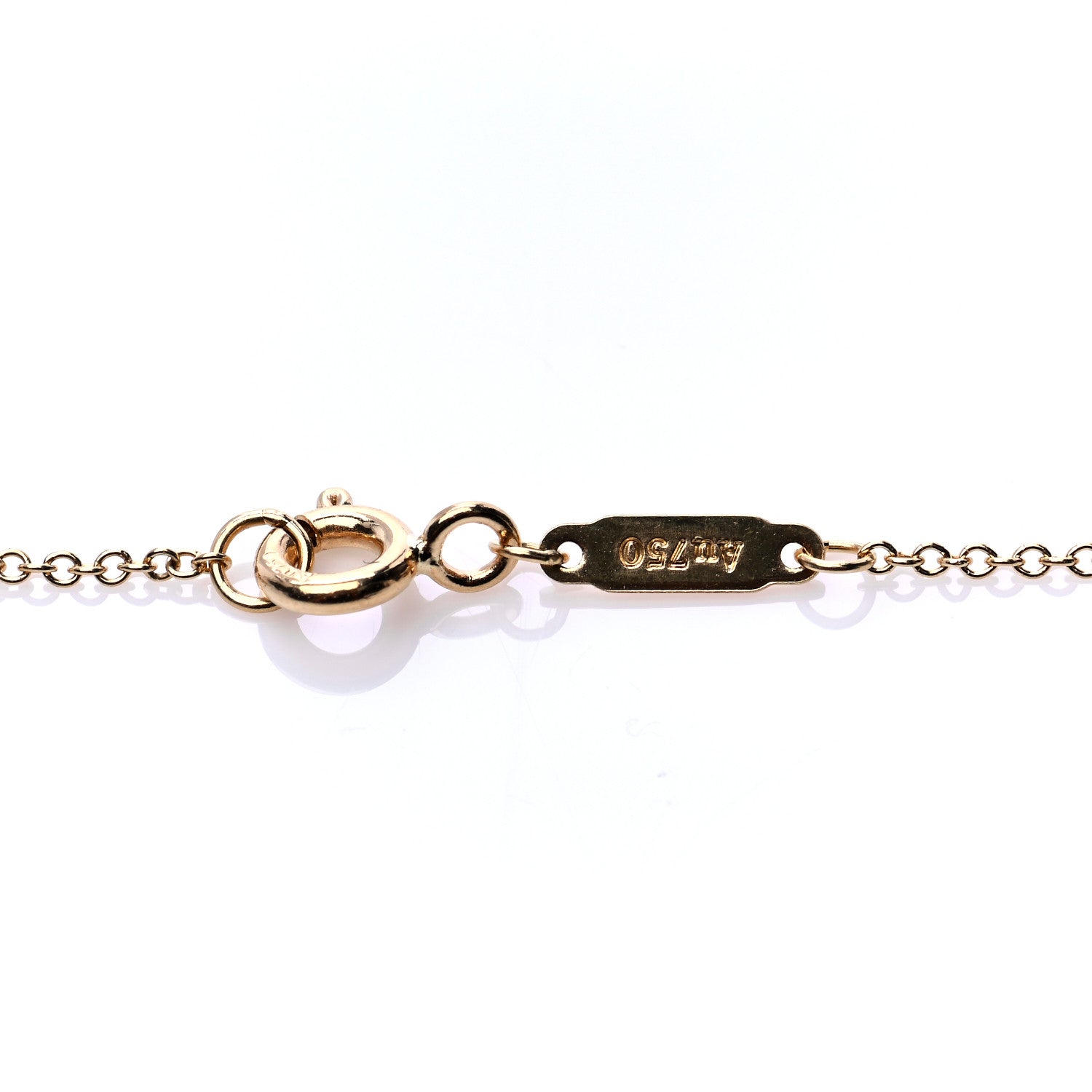 Tiffany 18K Yellow Gold Infinity Pendant Necklace 4 of 6