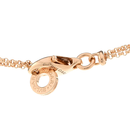 Bulgari 18K Rose Gold Diamond Mother of Pearl Gelati Necklace 4 of 5