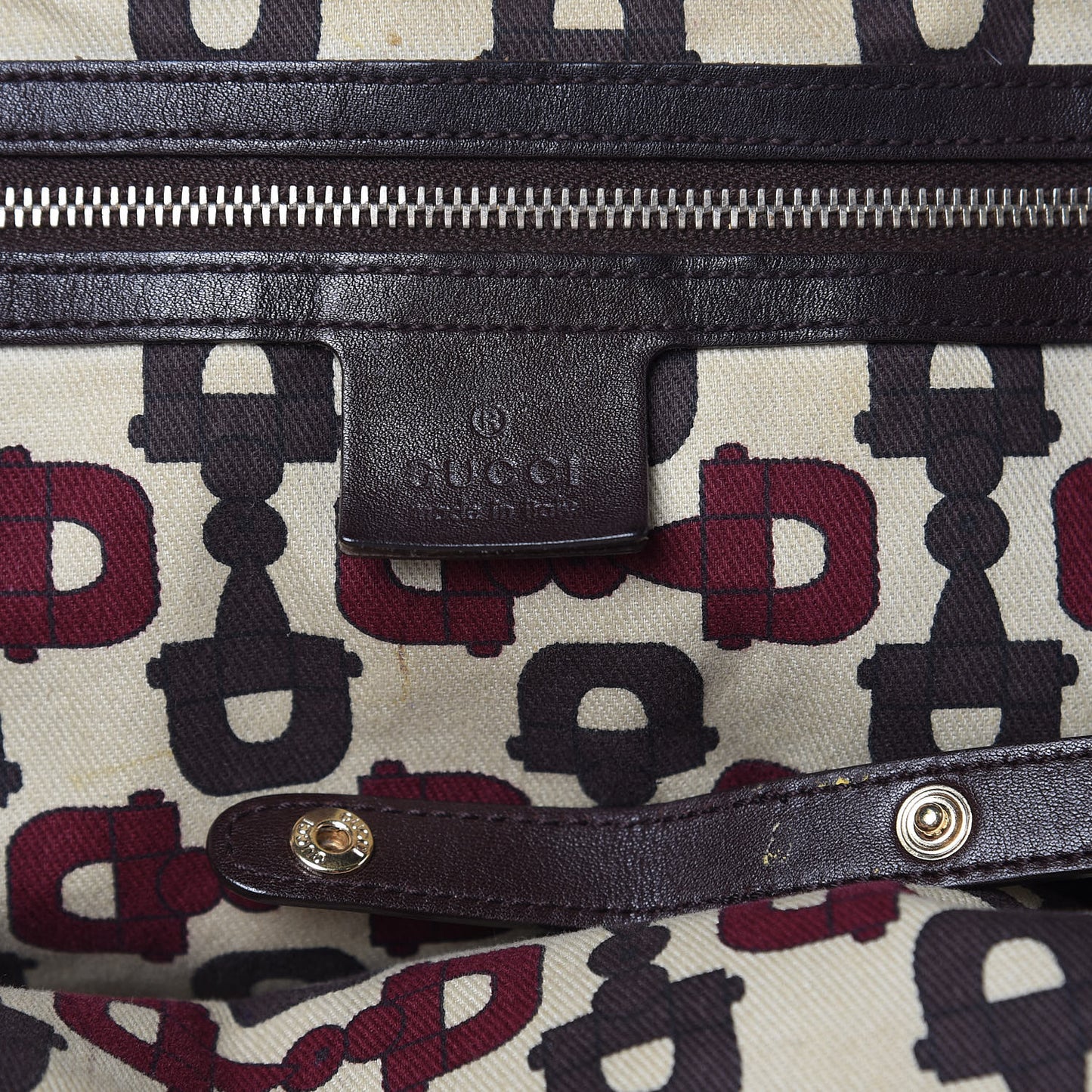 Guccissima Medium Pelham Shoulder Bag Dark Brown