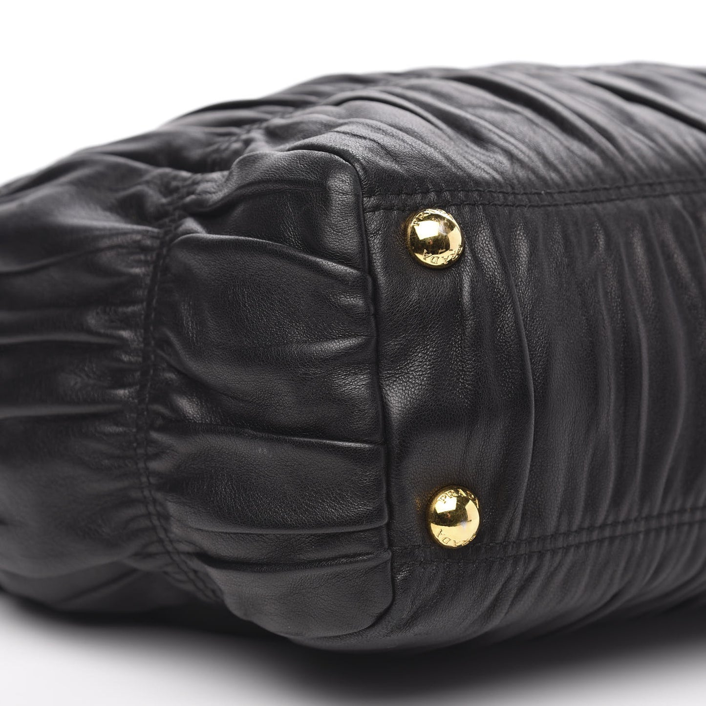 Nappa Dressy Gaufre Framed Tote Black