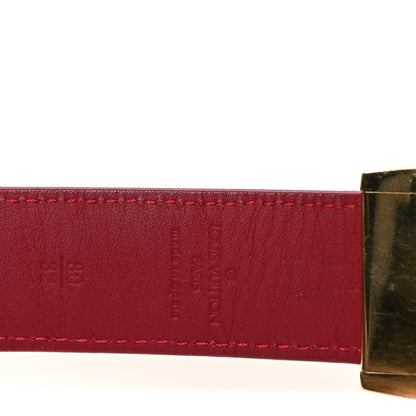 Louis Vuitton Monogram Multicolor LV Cut Reversible Belt 80 32 White 5 of 7