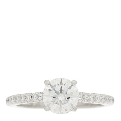 Tiffany Platinum Diamond .98ct Novo Round Engagement Ring 50 5.25 1 of 7