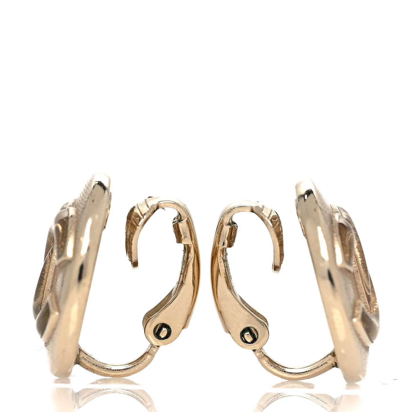 CC Clip On Earrings Gold