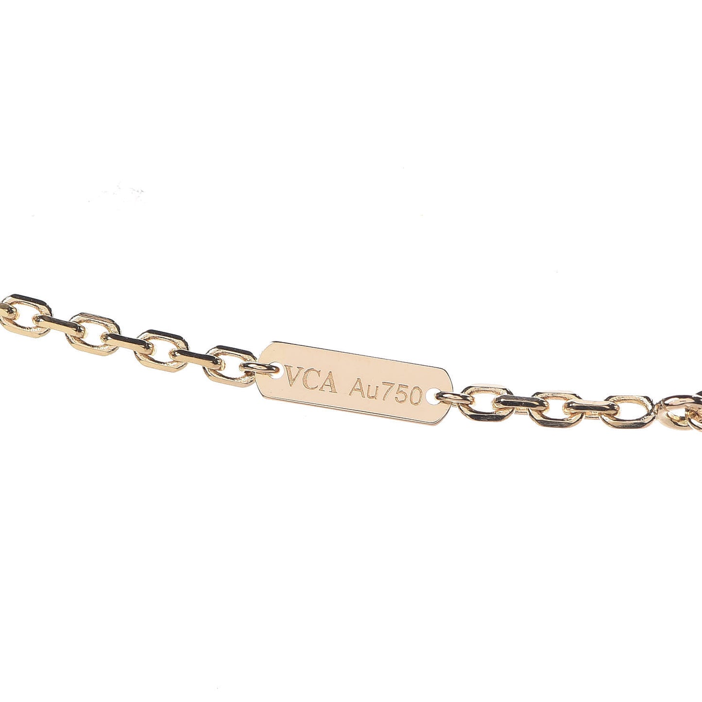 18K Yellow Gold Byzantine Alhambra Pendant Necklace