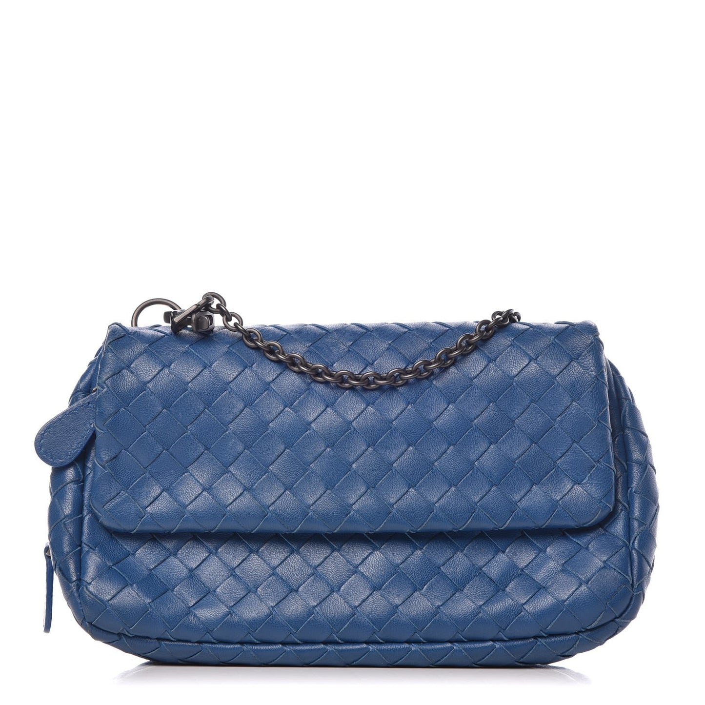 Nappa Intrecciato Small Chain Crossbody Bleuette