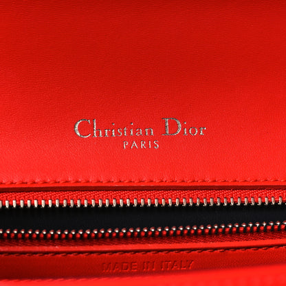 Christian Dior Patent Micro-Cannage Medium Diorama Flap Bag Red 6 of 11