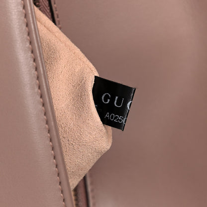 Gucci Calfskin Matelasse Small GG Marmont Shoulder Bag Porcelain Rose 8 of 15