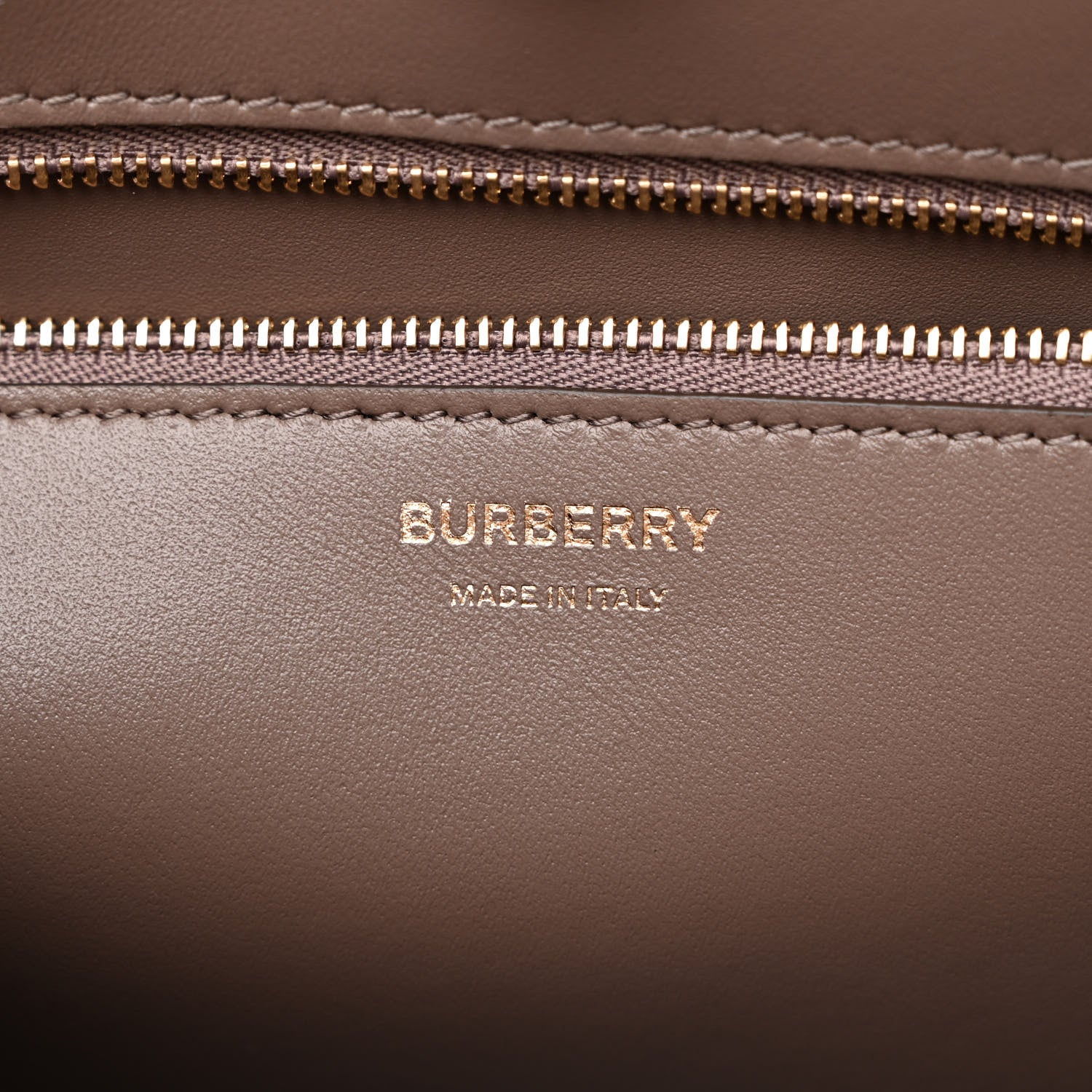 Burberry Grained Calfskin Small Frances Tote Light Saddle Brown 6 of 10