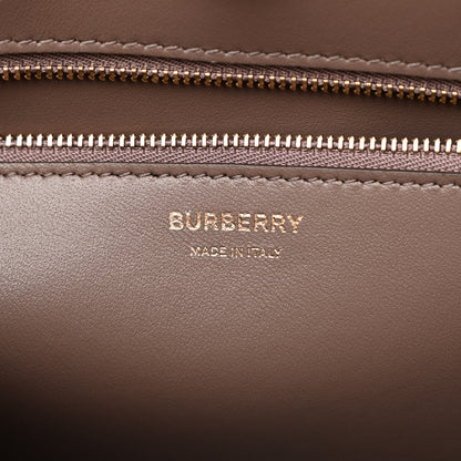 Burberry Grained Calfskin Small Frances Tote Light Saddle Brown 6 of 10