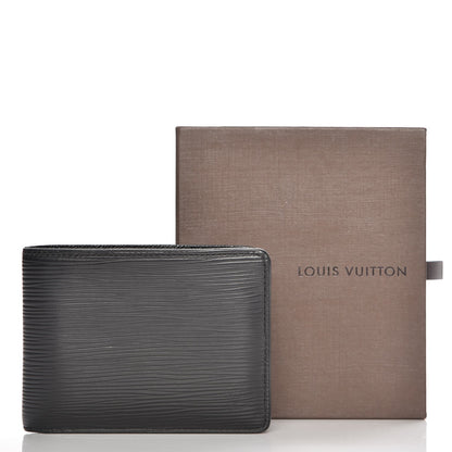 Louis Vuitton Epi Slender Wallet Black 9 of 9
