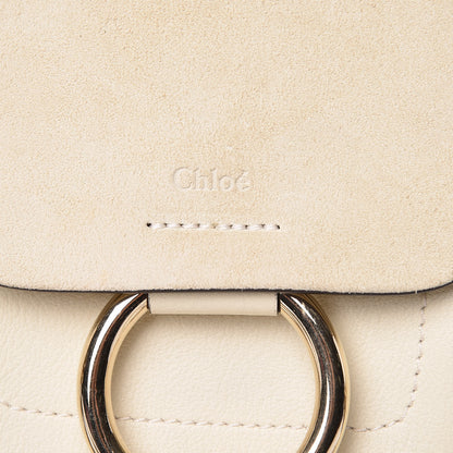 Chloe Suede Calfskin Mini Faye Backpack Off White 6 of 13