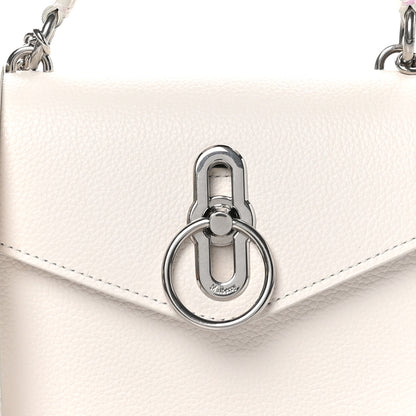 Mulberry Grained Calfskin Small Amberly Top Handle Crossbody White 7 of 10