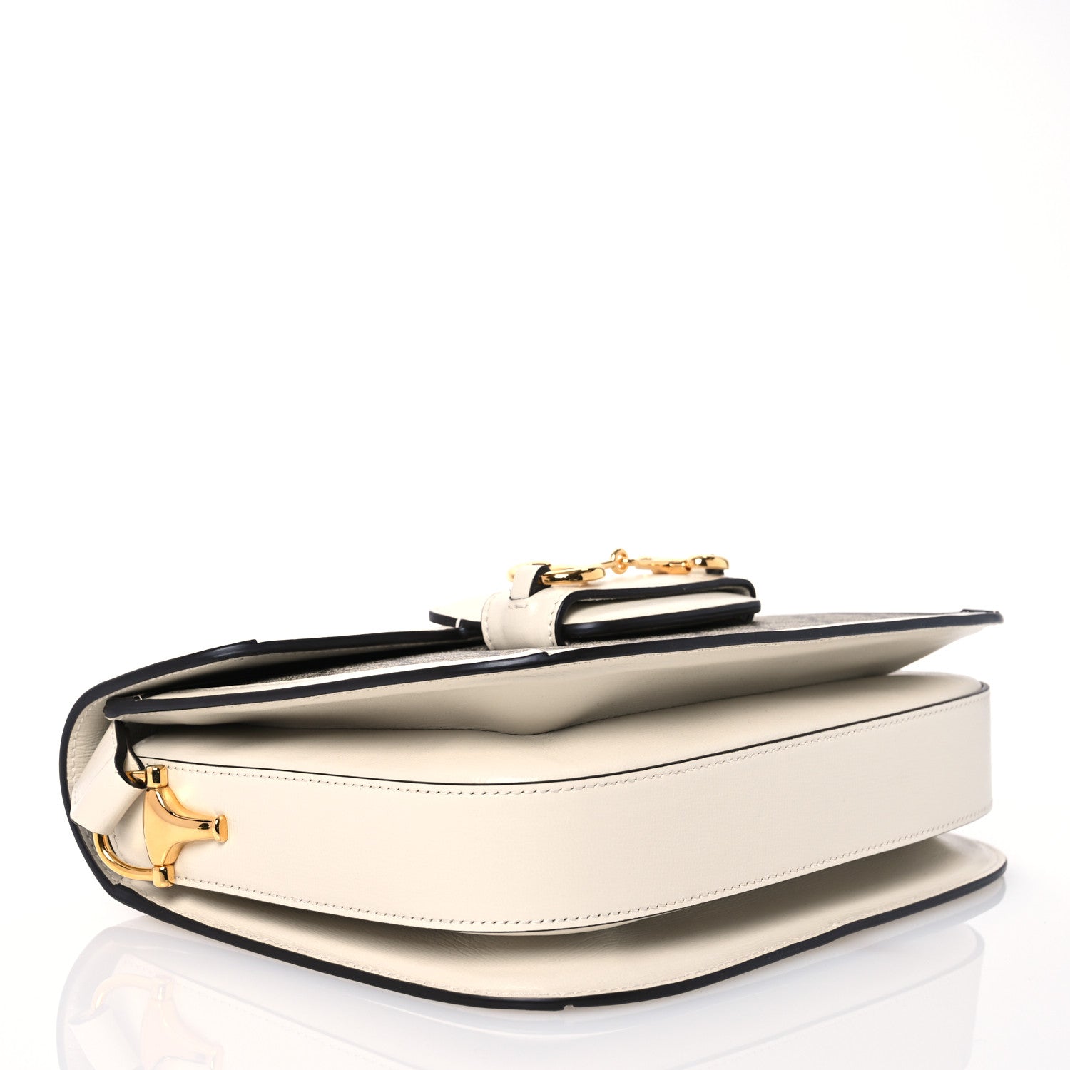 Gucci GG Supreme Monogram Horsebit 1955 Shoulder Bag Beige Mystic White 4 of 14