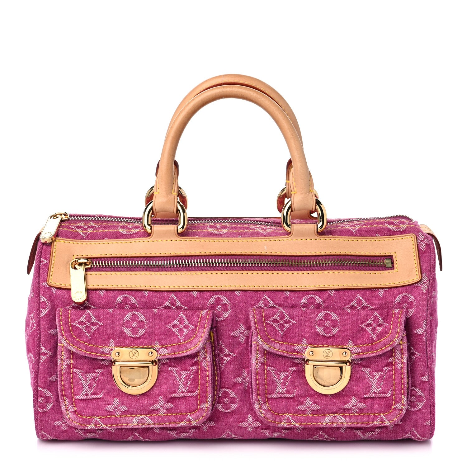 Louis Vuitton Monogram Denim Neo Speedy Fuchsia 1 of 11