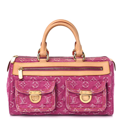 Louis Vuitton Monogram Denim Neo Speedy Fuchsia 1 of 11