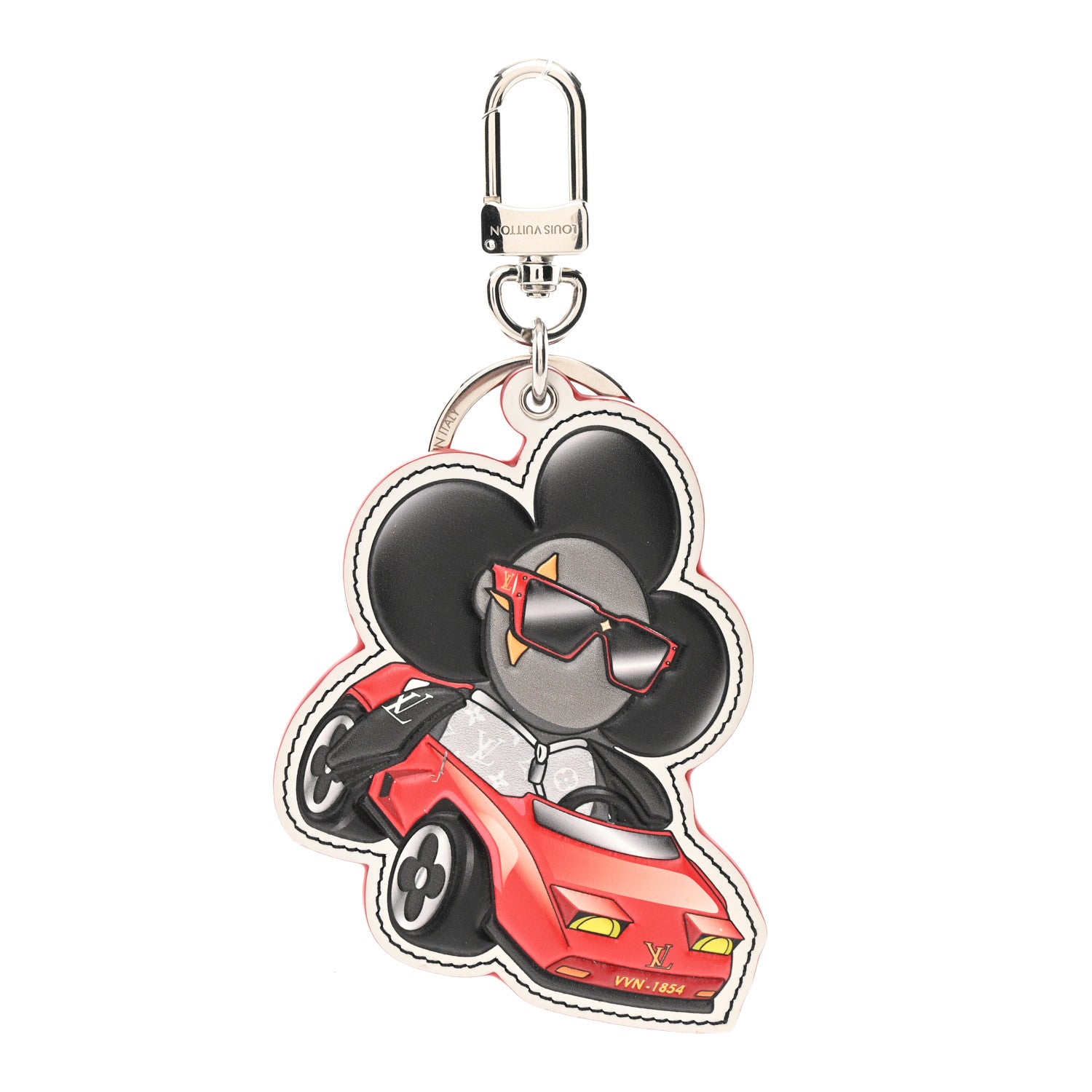 Louis Vuitton Monogram Eclipse Sporty Car Vivienne Bag Charm Key Holder Multicolor 1 of 5