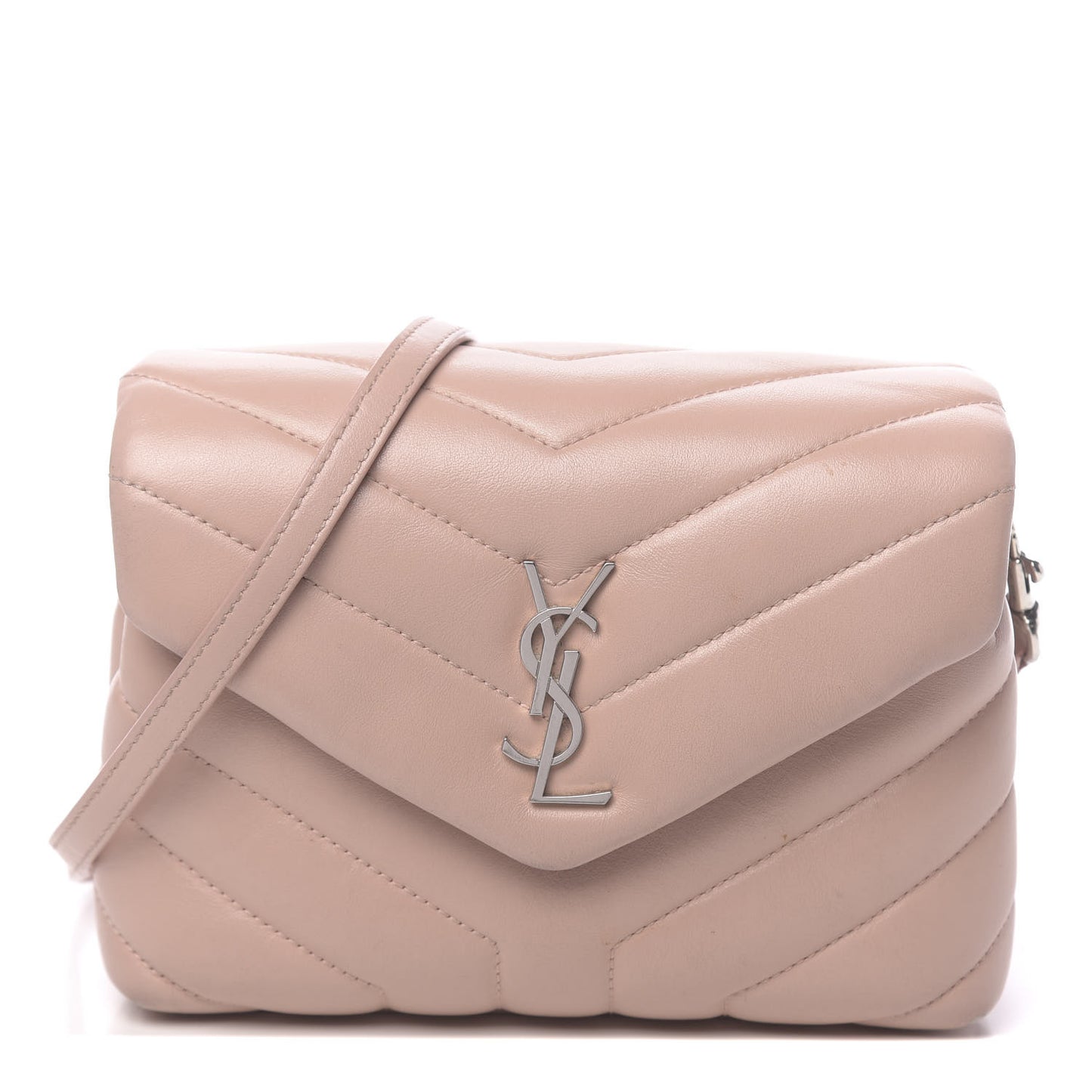 Calfskin Y Quilted Monogram Toy Loulou Crossbody Bag Tender Pink
