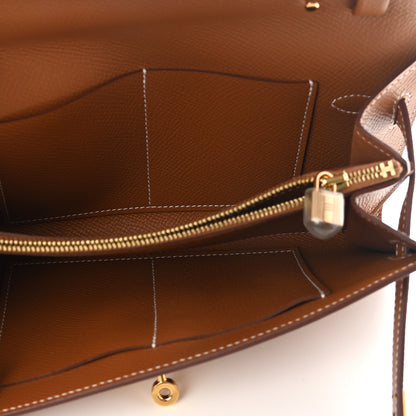 Hermes Epsom Kelly Wallet To Go Gold 5 of 7