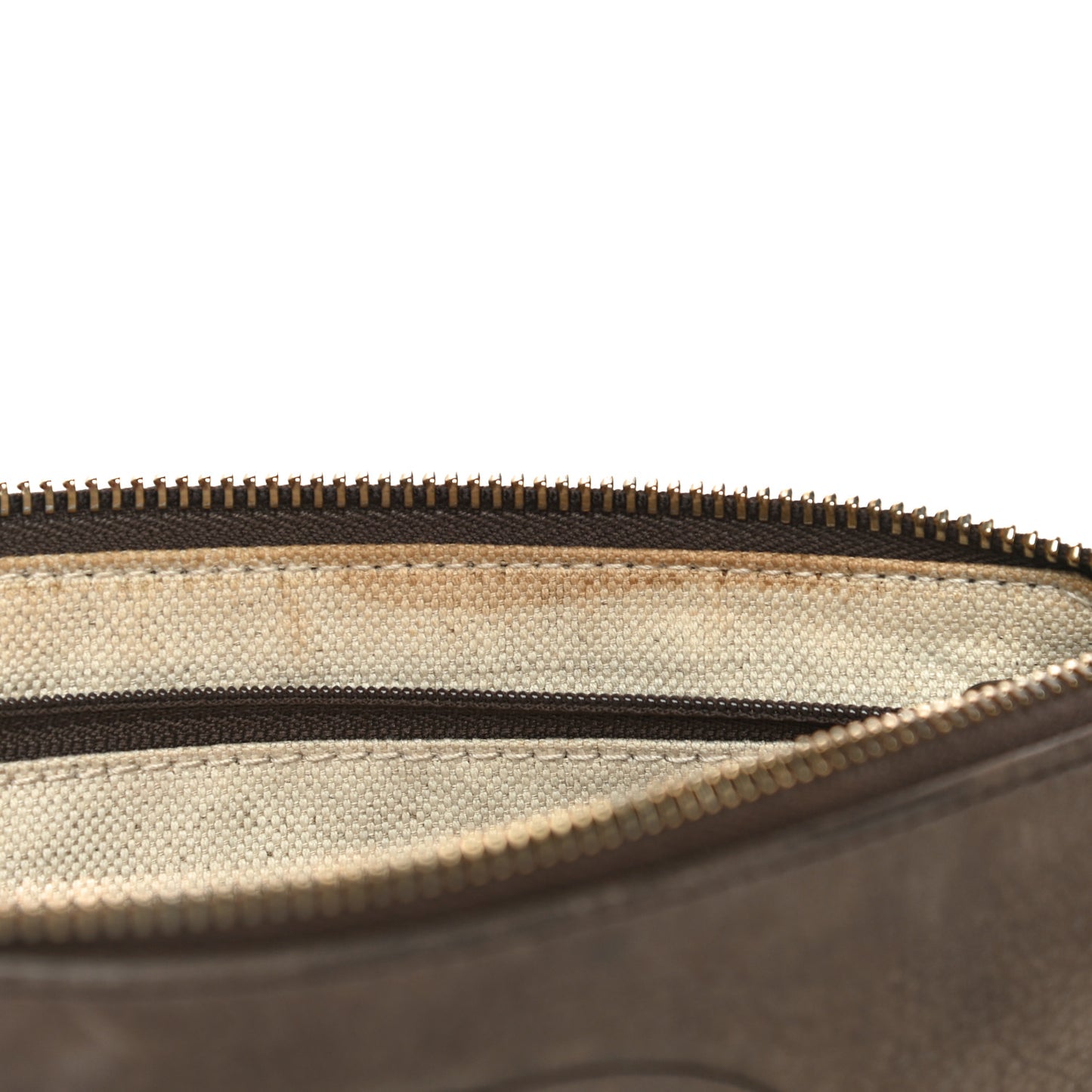 Pebbled Calfskin Soho Wristlet Brown