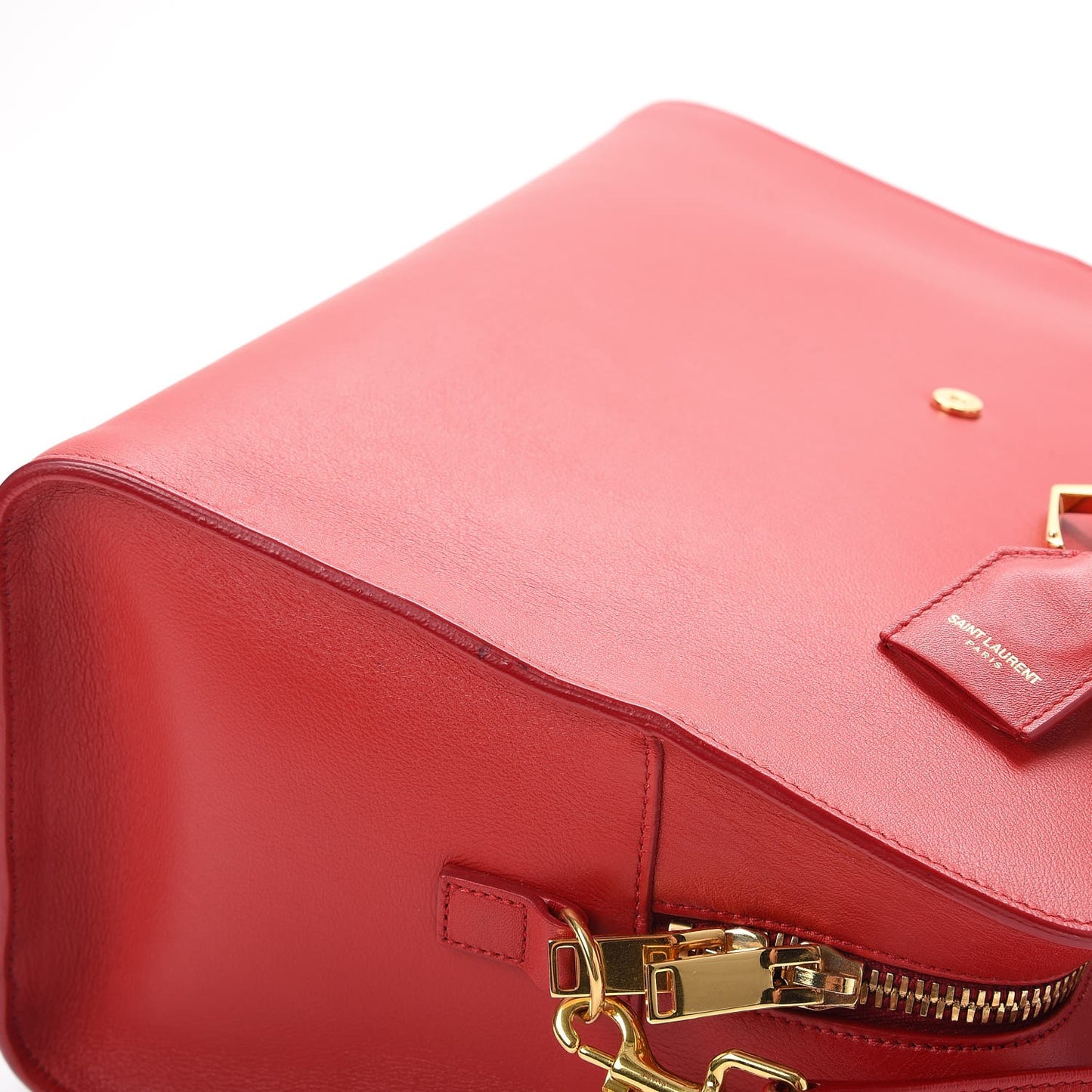 Calfskin Small Monogram Cabas Lipstick Red