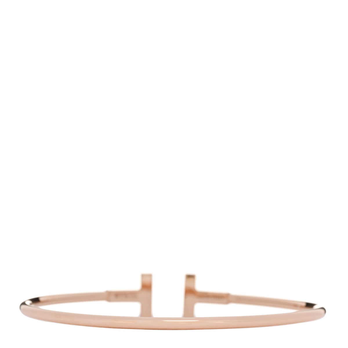 18K Rose Gold Diamond Mother of Pearl T Wire Bracelet