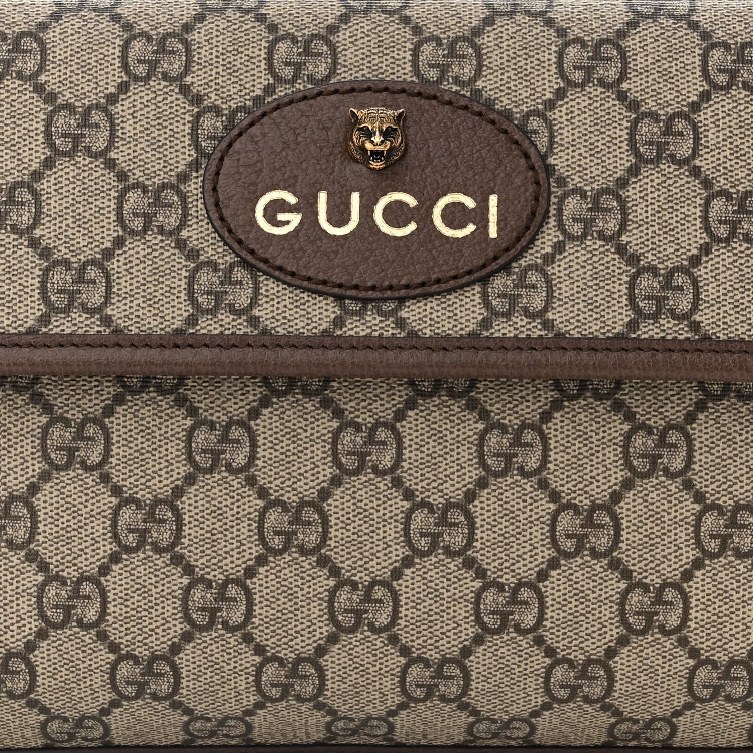 Gucci GG Supreme Monogram Neo Vintage Web Belt Bag Brown 8 of 11