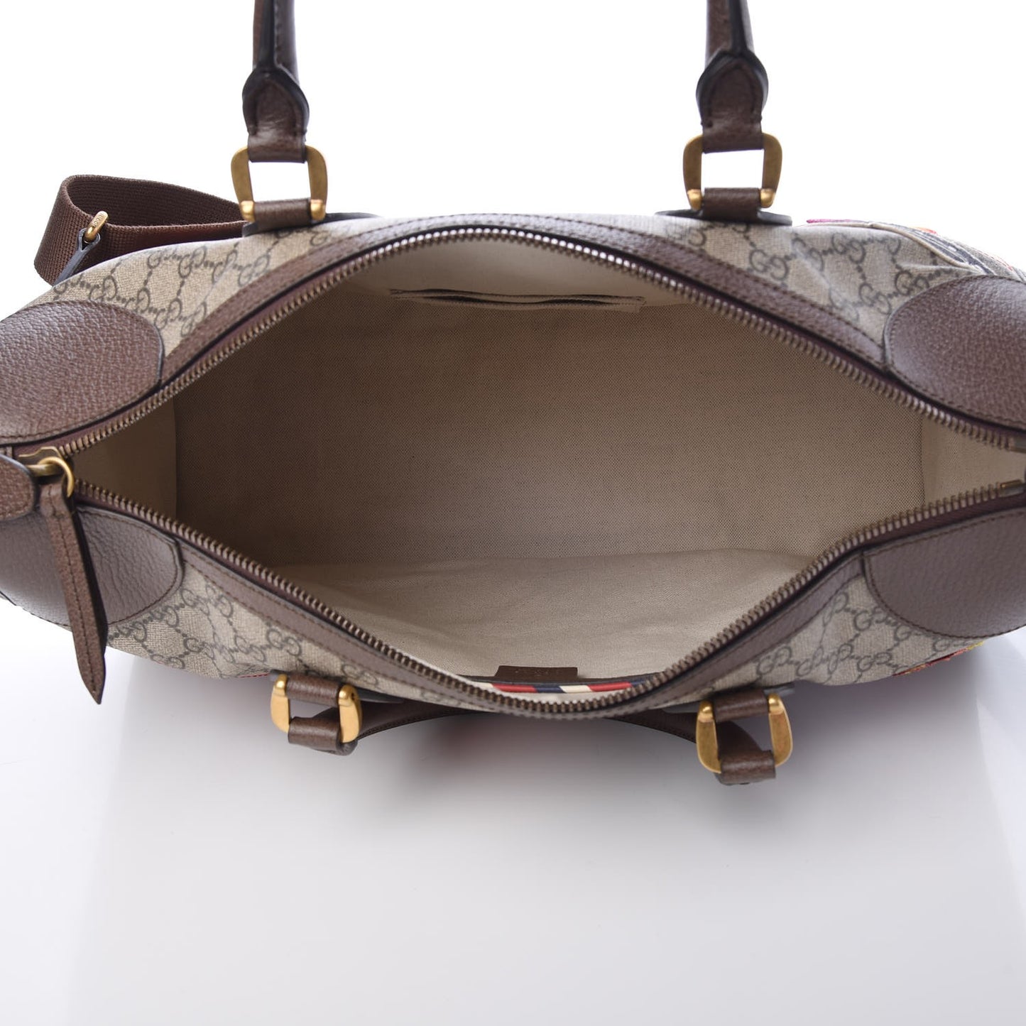 Soft GG Supreme Monogram Courrier Medium Duffle Bag Beige New Acero Multicolor