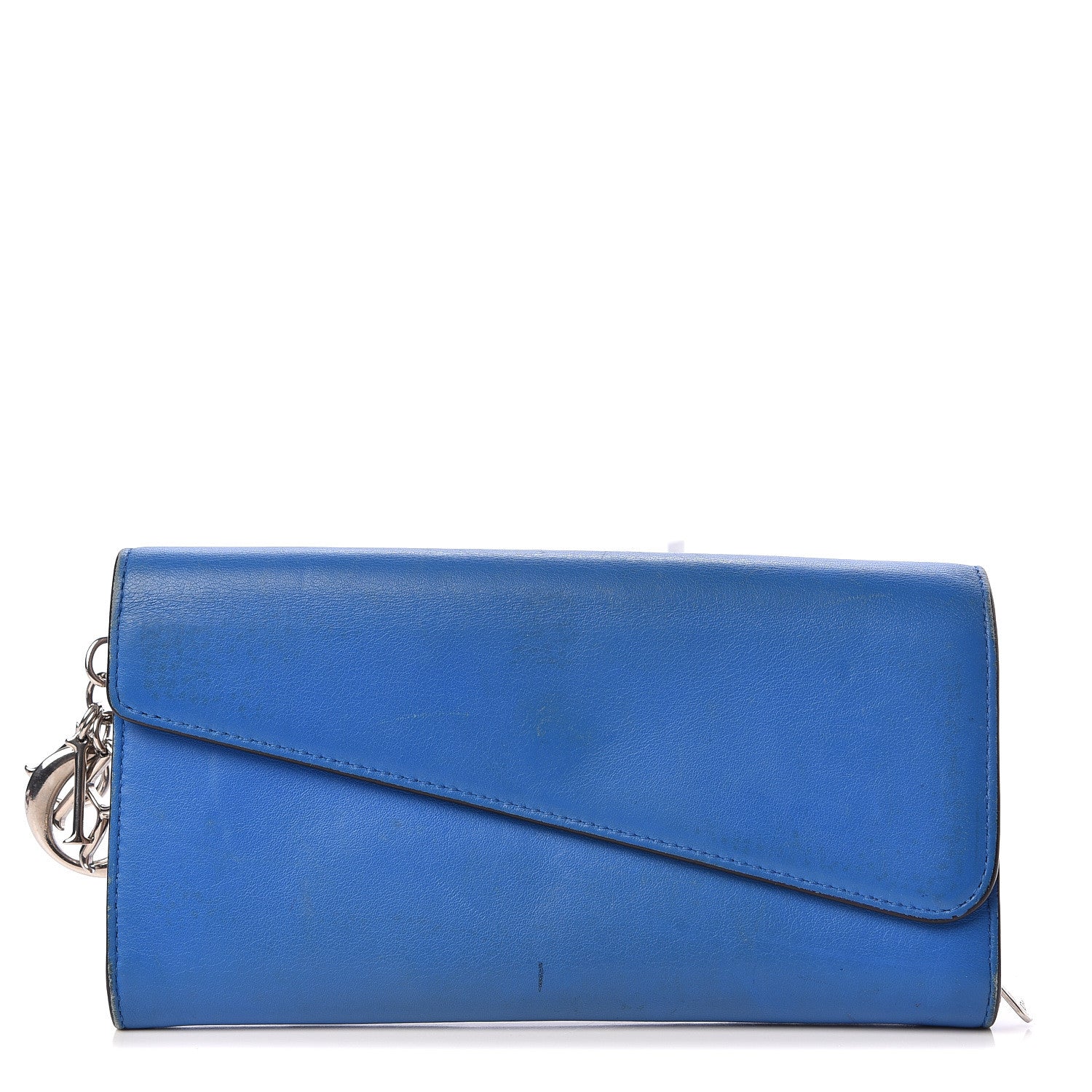 Christian Dior Smooth Calfskin Diorissimo Long Wallet Blue 1 of 9