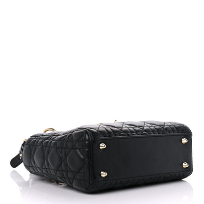 Christian Dior Lambskin Cannage Small Lucky Badges My Lady Dior Black 4 of 20