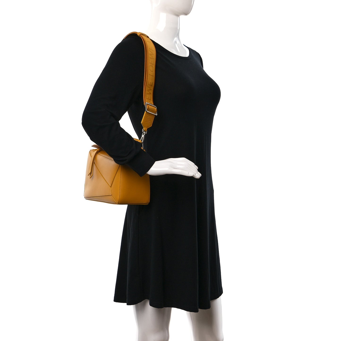 Satin Calfskin Small Puzzle Edge Bag Sunflower