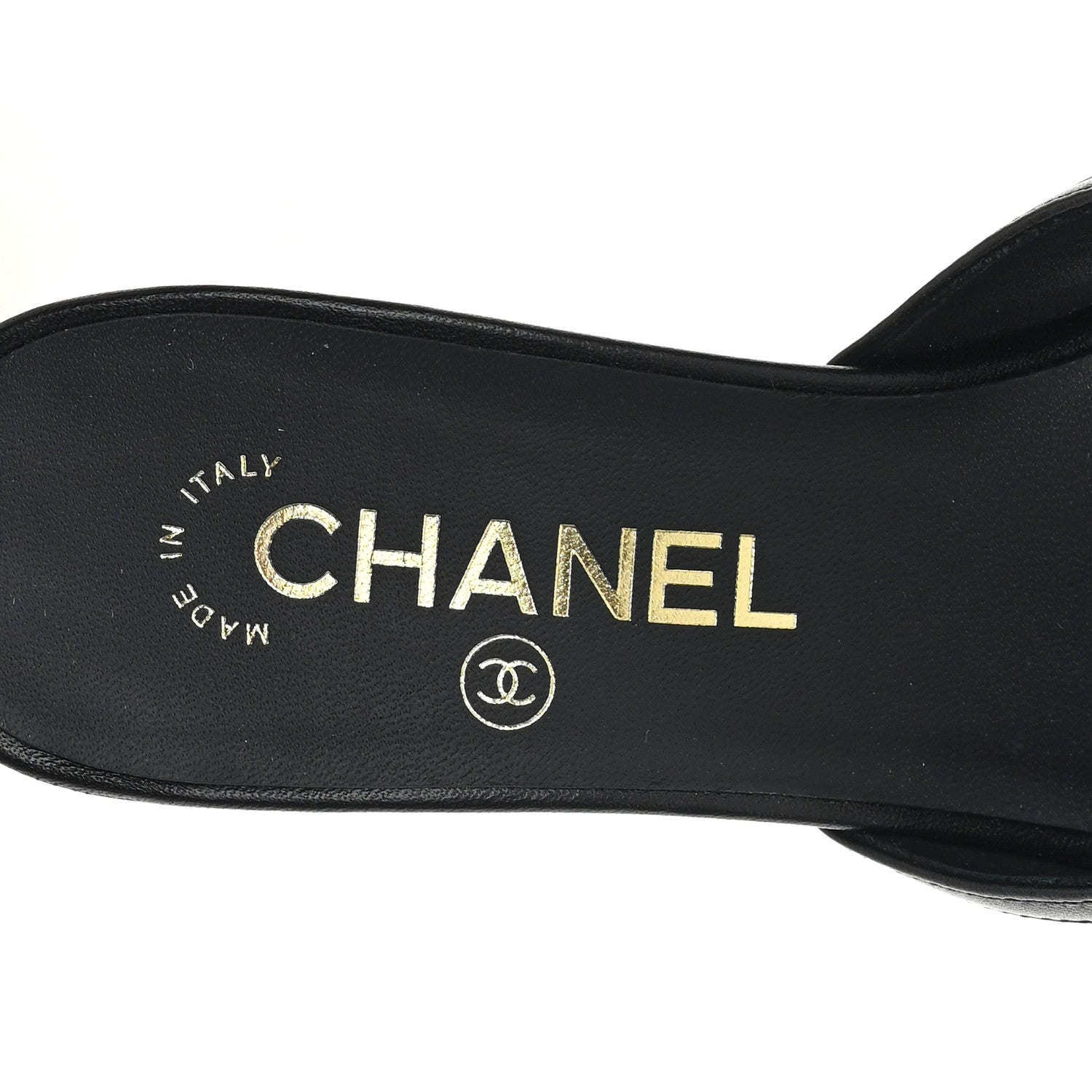 Chanel Lambskin Bow CC Mules 37.5 Black 8 of 10