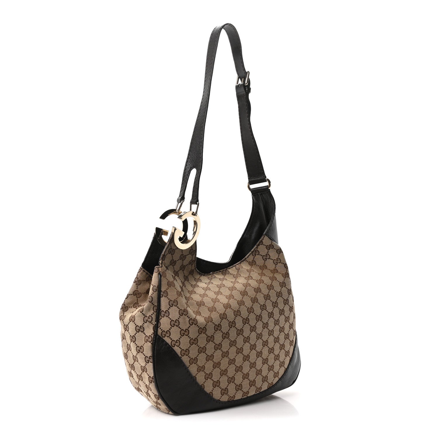 Gucci Monogram Medium Charlotte Hobo Brown 3 of 10