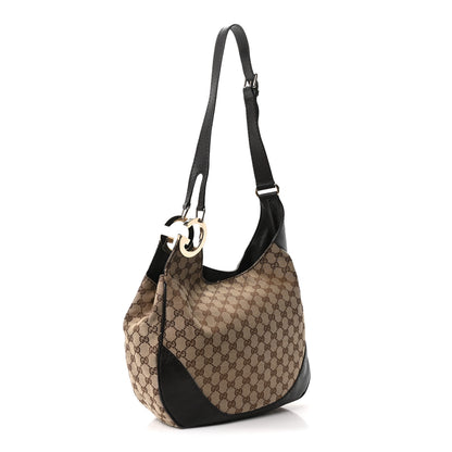 Gucci Monogram Medium Charlotte Hobo Brown 3 of 10