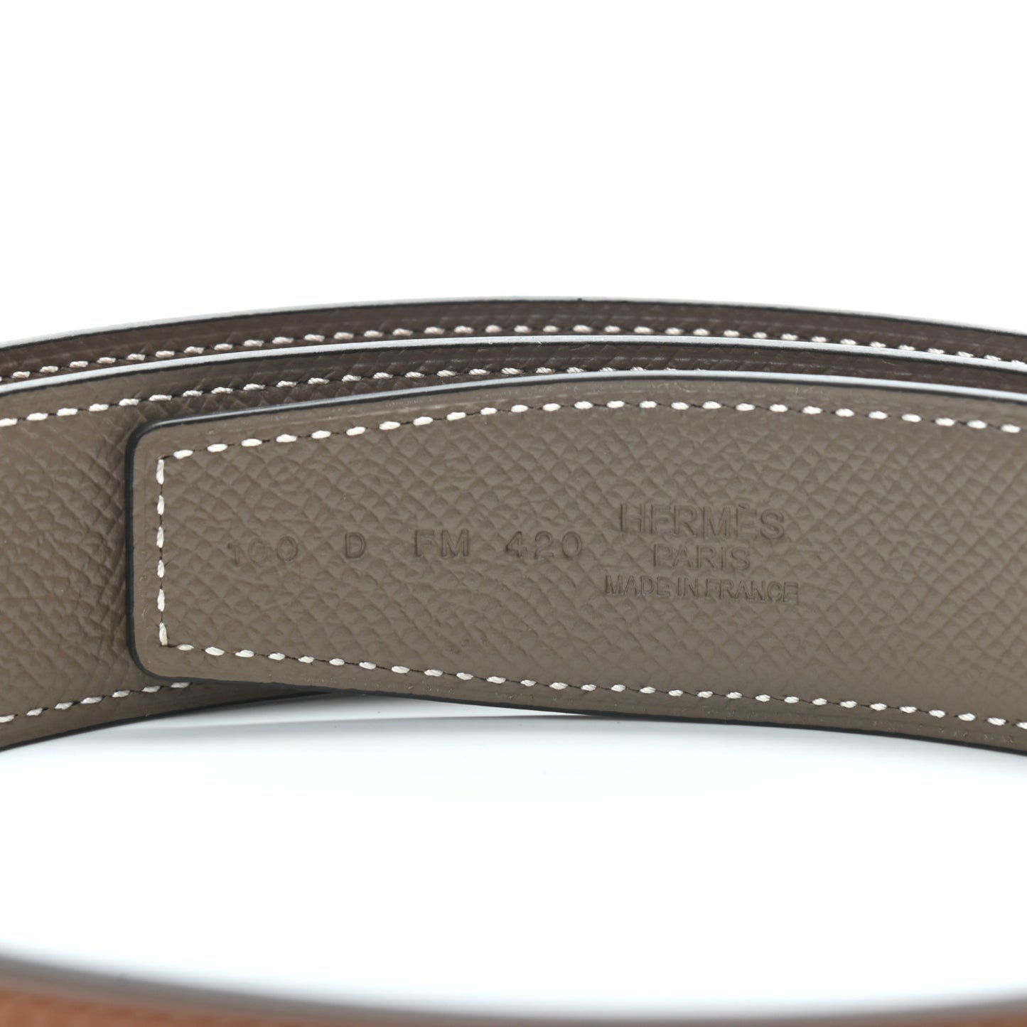 Epsom 32mm Belt Strap 100 Gold Etoupe