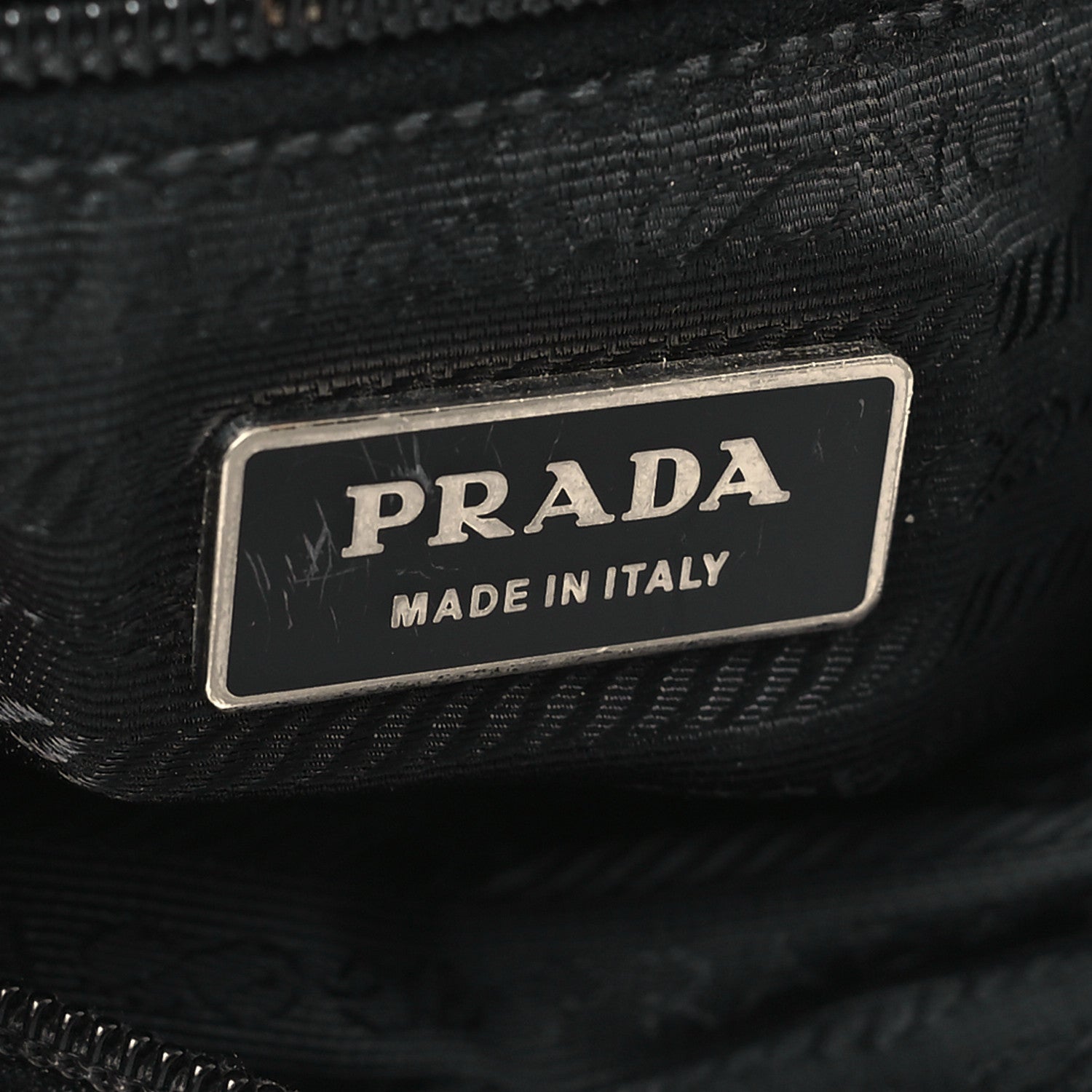 Prada Tessuto Nylon Saffiano Logo Messenger Bag Black 5 of 8