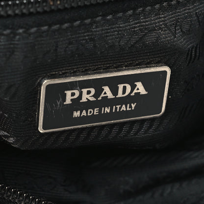 Prada Tessuto Nylon Saffiano Logo Messenger Bag Black 5 of 8