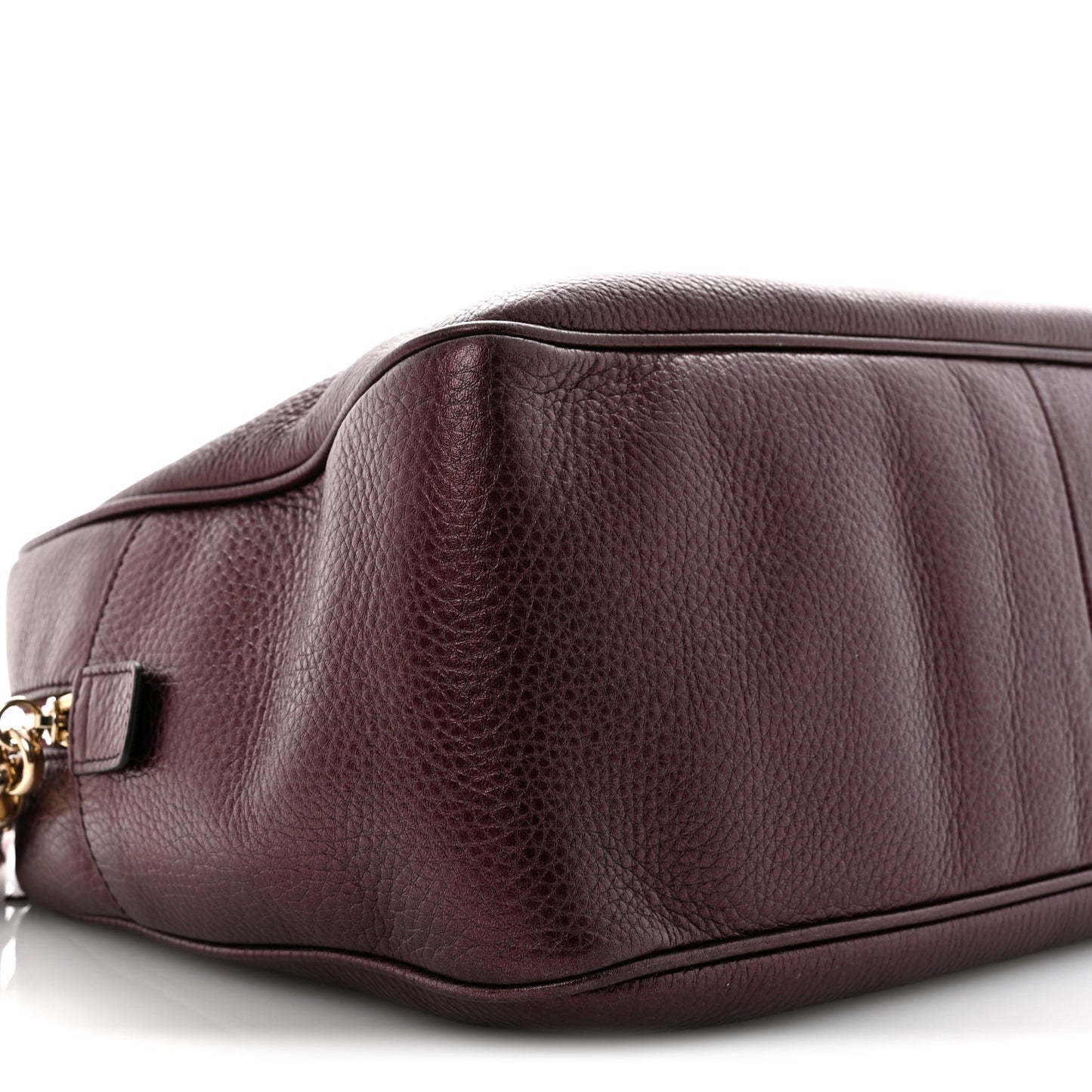 Metallic Cellarius Calfskin Medium Soho Bowler Classic Burgundy