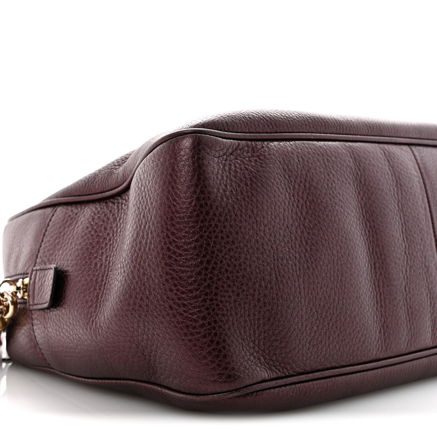 Gucci Metallic Cellarius Calfskin Medium Soho Bowler Classic Burgundy 9 of 14