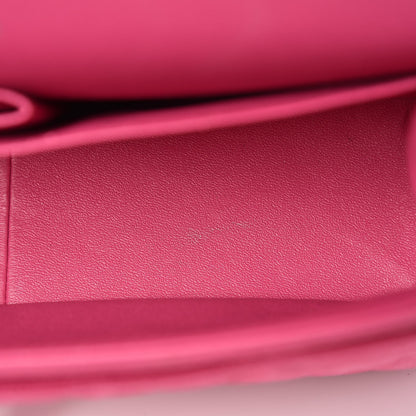 Chanel Iridescent Caviar Quilted Jumbo Double Flap Pink 17 of 29