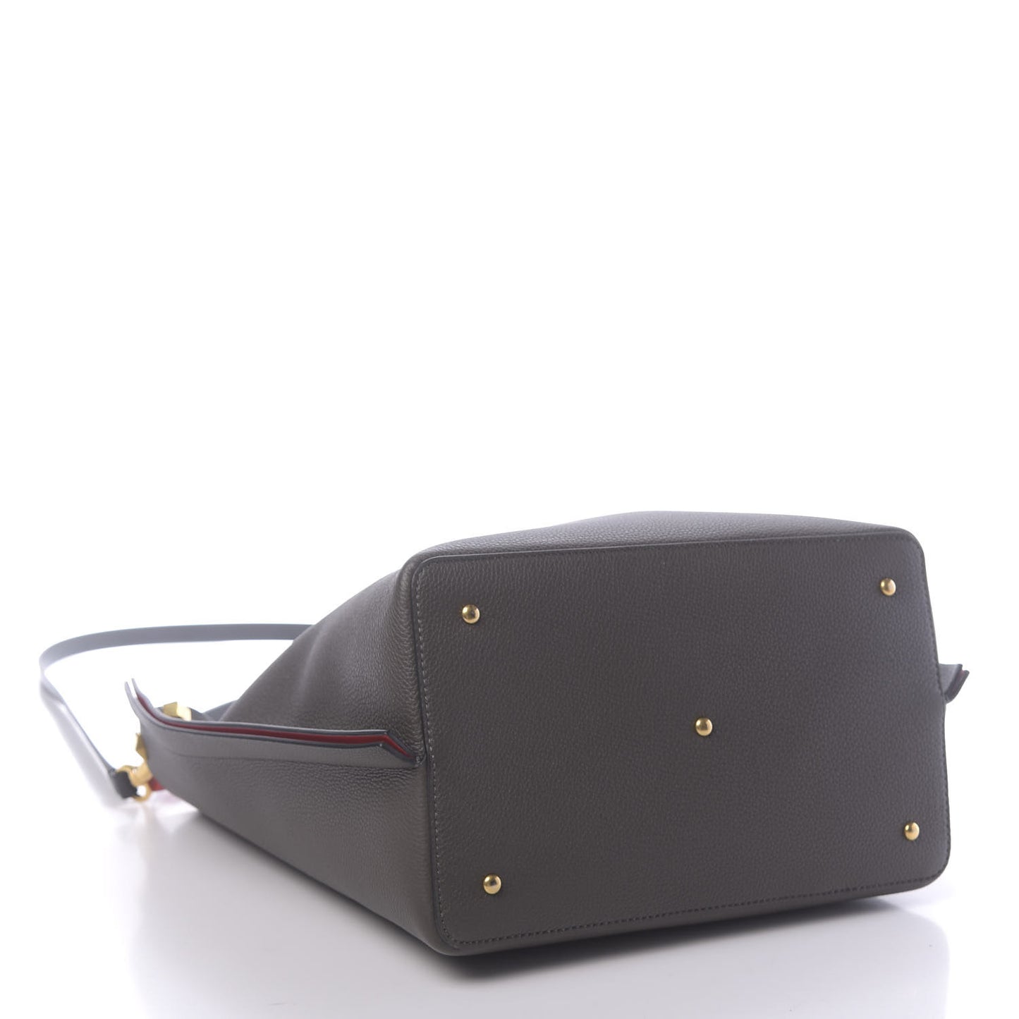 Grainy Calfskin Escape Hobo Bag Graphite