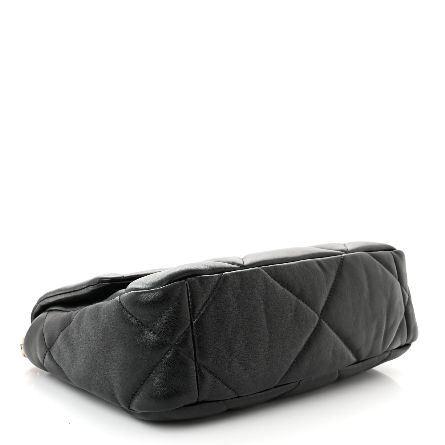 Lambskin Quilted Medium Chanel 19 Flap Black