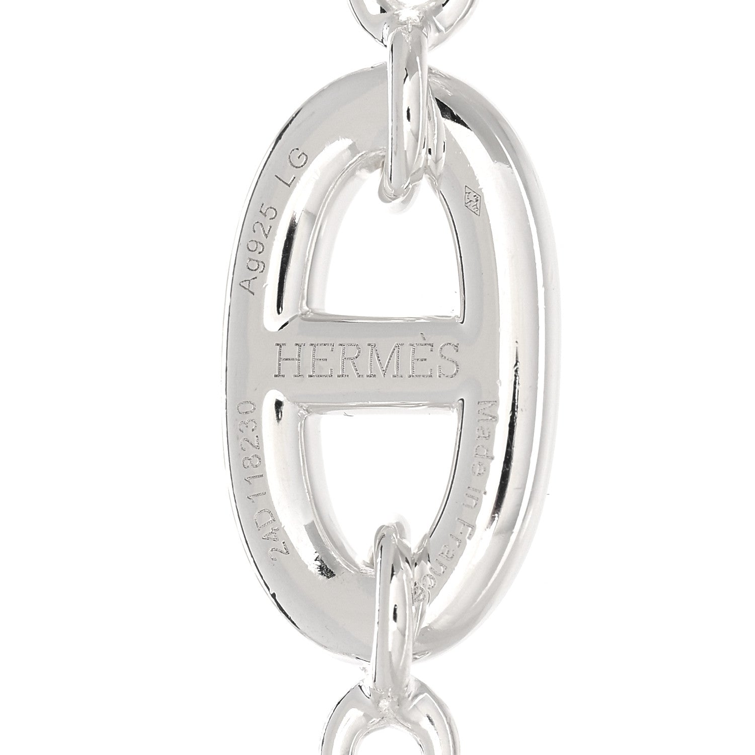 Hermes Sterling Silver Farandole Bracelet LG 3 of 4