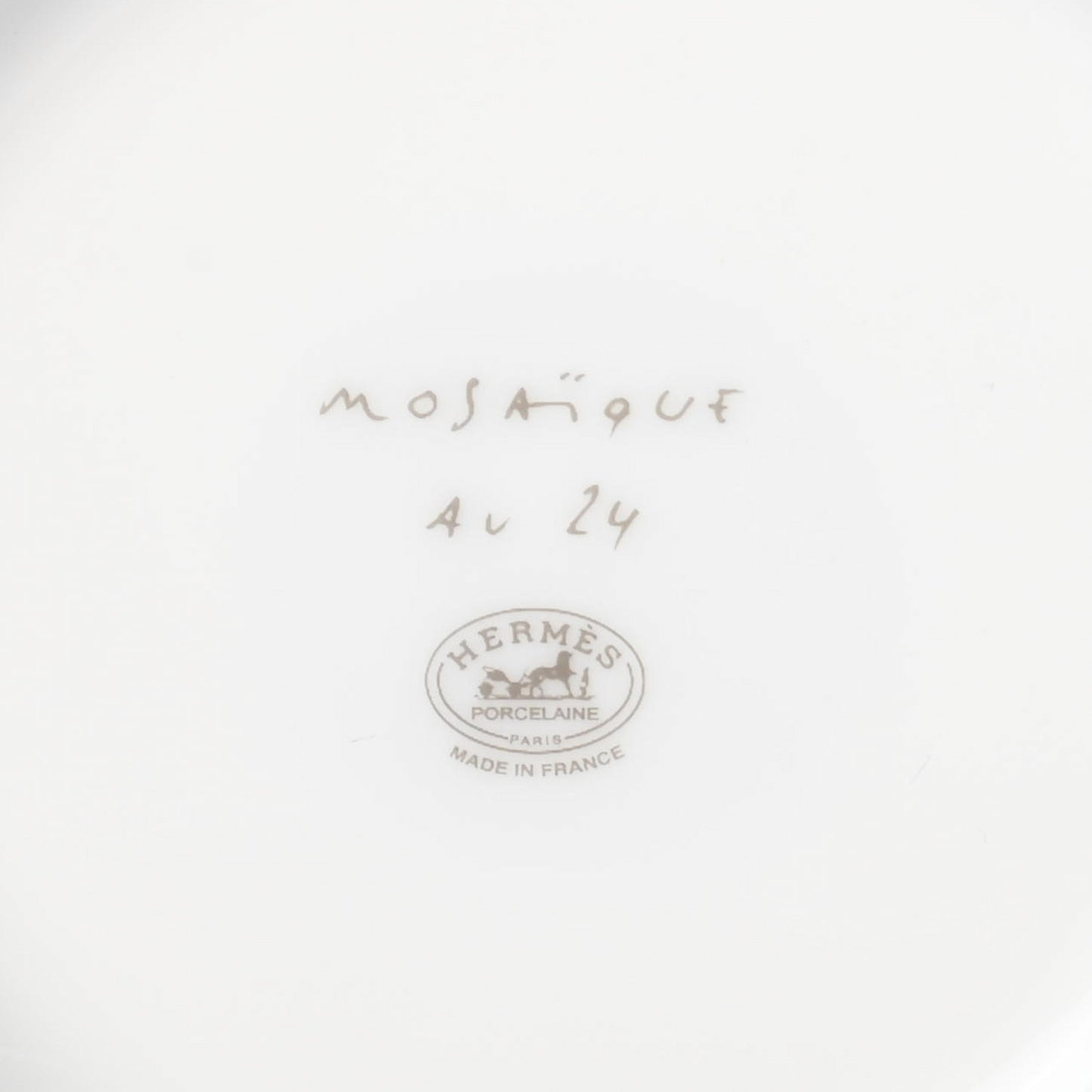 Porcelain Mosaique Au 24 Platine Tea Cup And Saucer Set Of 2 Platinum