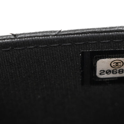 Chanel Lambskin Quilted Boy Wallet On Chain WOC Black 7 of 10