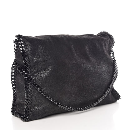 Stella McCartney Shaggy Deer Falabella Fold Over Tote Black 3 of 9