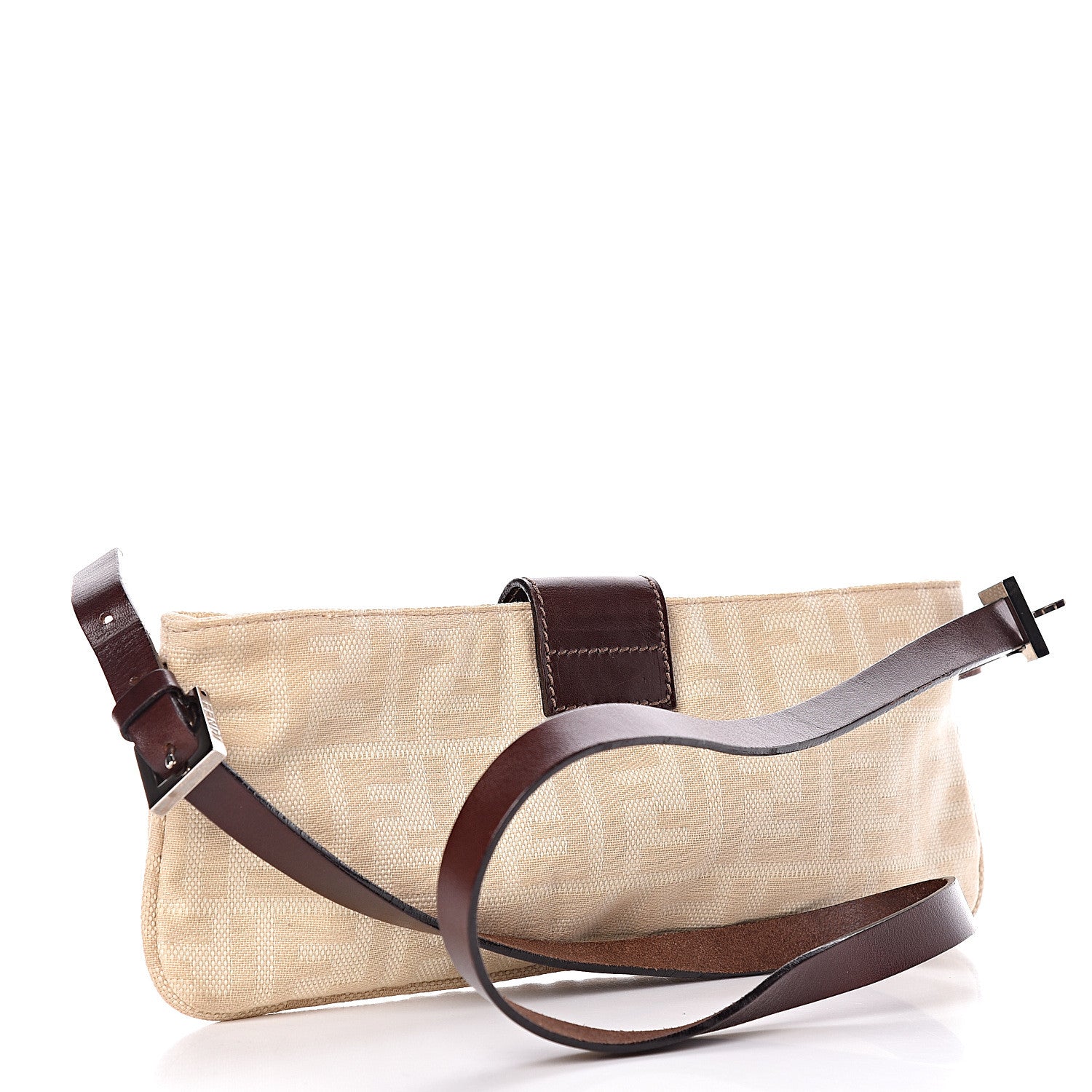 Fendi Zucca Shoulder Bag Beige 3 of 9